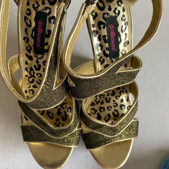 DOLLHOUSE Women’s 6” Platform Sandals Size 8 - Picture 5 of 7